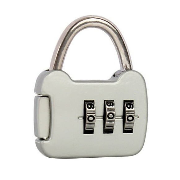 Workhe Mini 3 Digit Combination Password body added resistance Lock Alloy Security Lock Suitcase Luggage Coded Lock Cabinet Locker Padlock