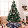 thumbnail image 7 of Yiaed Flowers ad Butterflies Print Christmas Tree Skirt , Tree SkirtsTree Mat for Christmas Winter Holiday Indoor Decorations-36", 7 of 7