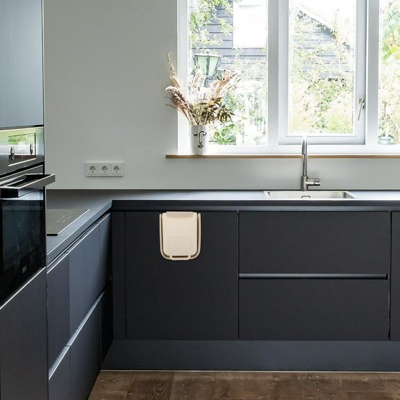 SASABAXI 1Set Hanging Kitchen Trash Can Under Sink Composting Food Waste Bin For Household Users