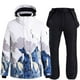 thumbnail image 1 of Traje De Esquí Al Aire Libre De Invierno Chaquetas Y Pantalones Unisex Trajes De Esquí Traje De Esquí Cálido Acolchado Impermeable Y A Prueba De Viento Eigraketly OD016374-11, 1 of 6