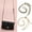 Black+White, variant on Gustave 2PCS DIY Alloy Leather Flat Chain Strap Handbag Chains Purse Chain Straps Shoulder Cross Body Replacement Straps with Metal Buckles (Black White)