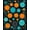 Orange Teal Black, Pattern 2, variant on ODIKA 2'x3' Washable Accent Rug Pet Friendly, Bedside Mat Disc Vinyl Cd Record Retro Stacked Discs Bold Spinning Groove for Bedroom, Nursery, RV
