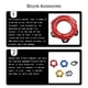 thumbnail image 2 of Eigraketly Adaptador de bloqueo central de bicicleta mi.xim Conversión de aleación de aluminio Disco de freno de ciclismo de carretera Ciclismo Rojo, 2 of 6