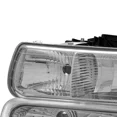 thumbnail image 5 of MOSTPLUS Headlights Chrome for 99-02 Chevy Silverado 1500 00-06 Tahoe w/ Bumper Lights, 5 of 9