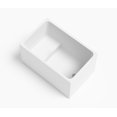 thumbnail image 6 of 43 Inch Acrylic Freestanding Bathtub with Built-in Seat, Modern Rectangular Design for Small Bathrooms, Gloss White Finish, Chrome Overflow & Pop-Up Drain, 6 of 9