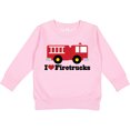 thumbnail image 2 of Inktastic I Heart Firetrucks Toddler Sweatshirt, 2 of 4
