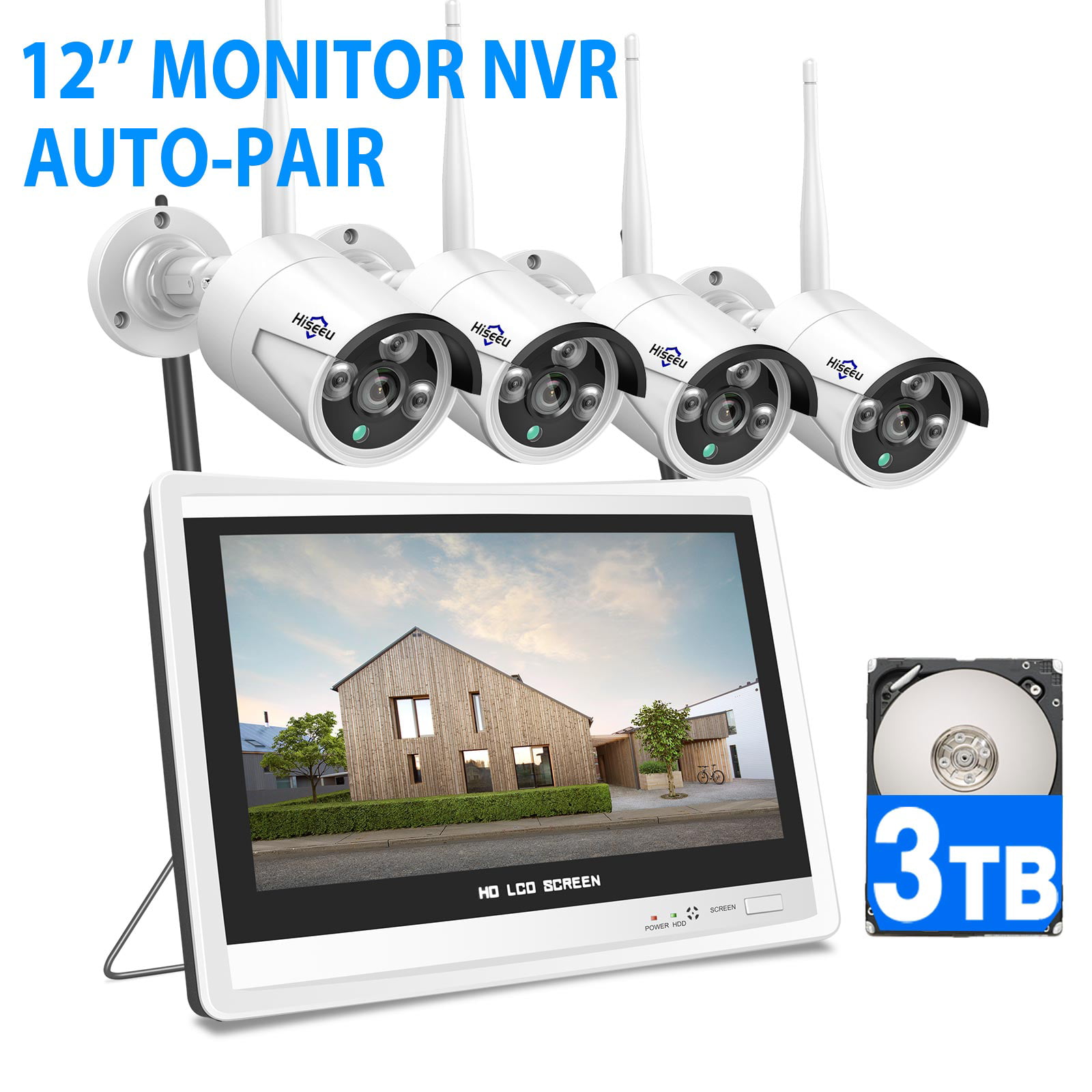 XVIM 8CH 1080N DVR 1500TVL Dome Camera HD Home Video Mornitoring CCTV System kit 