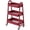 Red, variant on CONCETTA 3-Tier Metal Rolling Storage Cart with Wheels, Lockable Mobile Organizer, Compact for Kitchen, Bathroom, Office & Small Spaces, Red