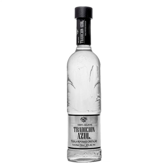 Pack de 4 Tequila Tradición Azul Reposado Cristalino 750 ml