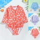 thumbnail image 5 of Odeerbi 2-6 Años Trajes de Baño de Manga Larga Con Lycra Para Niñas Traje de Baño de Una Pieza Para Entrenamiento Atlético de Verano Traje de Baño de Surf, 5 of 5