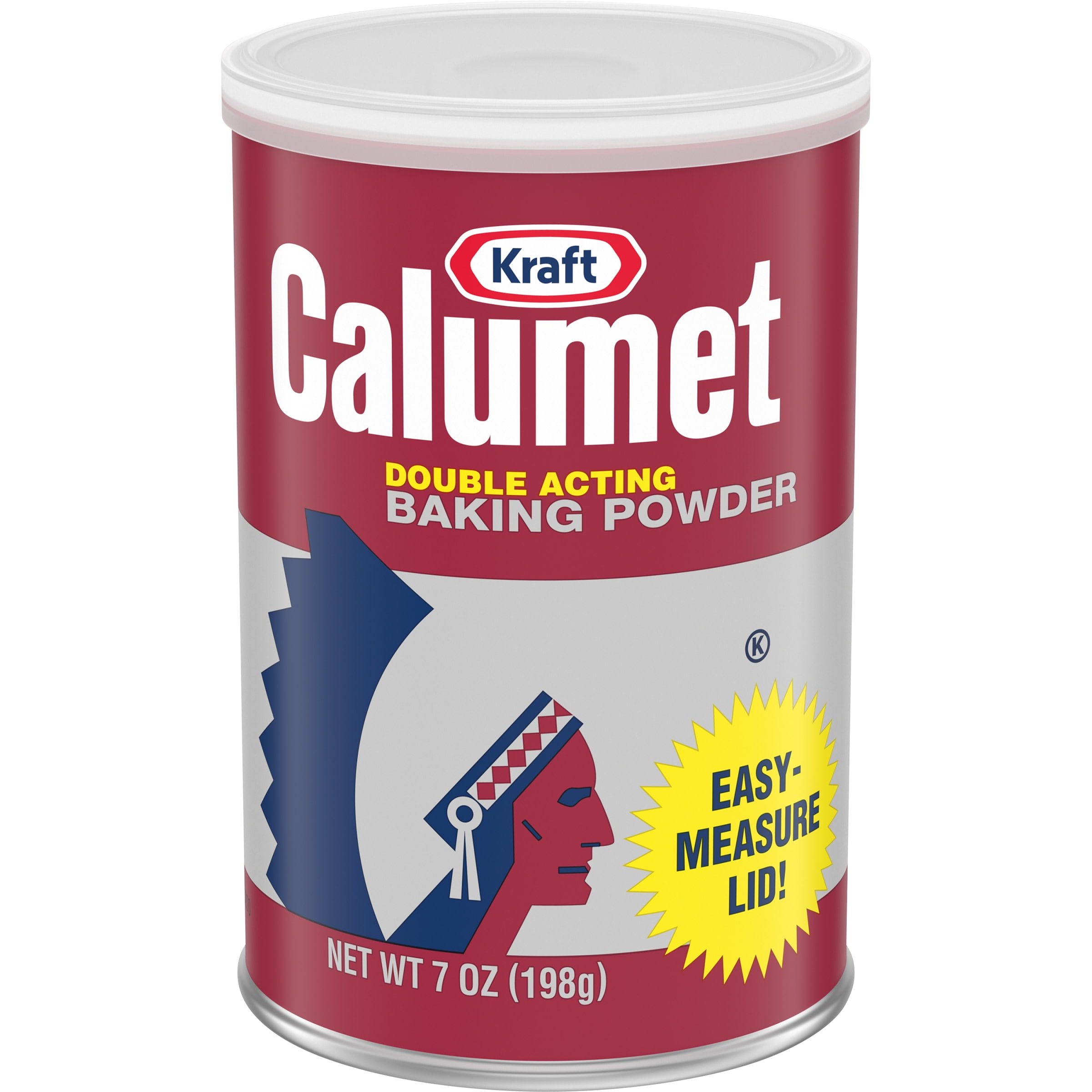 Calumet Double Acting Baking Powder, 7 oz Canister