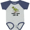 thumbnail image 3 of Inktastic Mawmaw and Pawpaw Love Me Grandson Dinosaur Boys Baby Bodysuit, 3 of 5