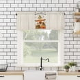 thumbnail image 4 of Autumn Window Curtain Valance for Kitchen Windows/Bathroom/Living Room/Bedroom Privacy Decorative Rod Pocket Short Window Valance Curtain, 52" W x 18" L, Patch Scarecrow Pattern Pumpkin, 4 of 5