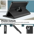 thumbnail image 2 of elitegadget Case for iPad Pro 13 Inch (M4, 7th Generation 2024) - Protective PU Leather Multi-Angle Viewing Rotating Stand Auto Sleep/Wake Folio Cover Case (Black), 2 of 4