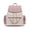 Peach, variant on MKF Collection The Issah Backpack Stylish Vegan Leather, Spacious Design, and Versatile Handbag M Monogram Desing by Mia K.- Mustard
