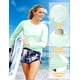 thumbnail image 4 of Camisa solar Rash Guard AURUZA UPF50+ para mujer, manga larga, verde claro, 4 of 6