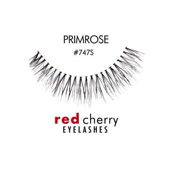 Option : Black - #747S , Troika Red Cherry Eyelashes, hair scalp beauty - Pack of 1 w/ Sleek 3-in-1 Comb/Brush