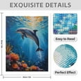 thumbnail image 3 of Diamond Art Kits for Adults - 5d Dolphin Ocean Coral Reef Serenity Diamond Painting for Adults, Diamond Art for Adults Beginners, Diamond Painting Kits for Adults for Home Wall Decor, 3 of 7