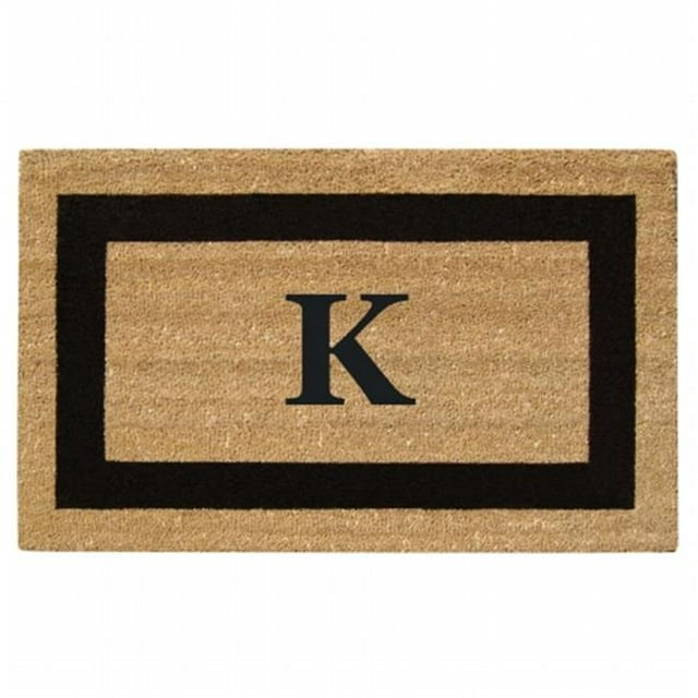 Nedia Home Monogrammed K Superscraper Single Picture Frame, 20" x 36", Black