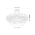 thumbnail image 3 of Shisuyan Glass Tea Lid For Teapot Kettle Replacement Cover With Smooth Edges Easy To With Various Teapots For Home Use, 3 of 9