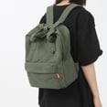 thumbnail image 3 of Mochila Informal Lona ​​bolso Transpirable Vintage para Portátil Y Libro (verde), 3 of 8