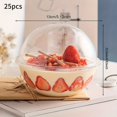 thumbnail image 1 of AMERTEER 25pcs Clear Plastic Food Storage Containers with Snap-On Lids - Stackable  Transparent Salad & Dessert Bowls for Restaurants  Catering  Home Kitchen - Dishwasher Safe  Space-Savi, 1 of 5