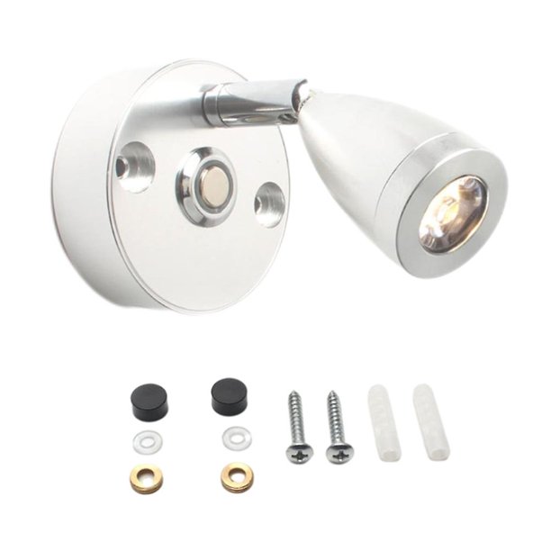 Lámpara de lectura RV YUANXCMXG GY-RV103 3 colores regulables con interruptor táctil y puerto de carga USB