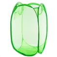 thumbnail image 1 of EeaseCA Foldable Up Easy Open Mesh Laundry Clothes Hamper Basket for College Dorm (Green), 1 of 6