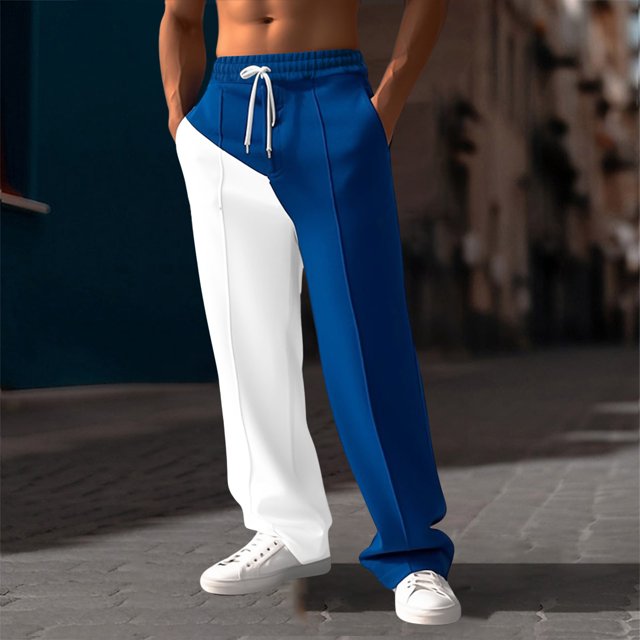 LOVZFMLL Pantalon Homme Mode Décontracté Taille Élastique avec Poche Pantalon de Sport