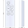 thumbnail image 2 of ZWP Replacement Remote Control fit for Dyson Purifier Cool Gen1 TP10 Fan, Model Number (White), 2 of 7