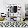 thumbnail image 4 of Costway DIY 16+8 Cube Portable Wardrobe Cabinet Closet Storage Organizer W/ Doors, 4 of 10