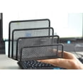 thumbnail image 4 of Folder Holder Desk, Mail Organizer Letter Holder for Desk Metal Mesh with 6 Vertical Upright Compartments, 4 of 5