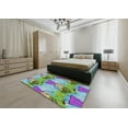 thumbnail image 5 of Ahgly Company Machine Washable Indoor Rectangle Transitional Grape Purple Area Rugs, 5' x 7', 5 of 7
