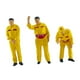 thumbnail image 5 of Figuras de personas de gasolinera en miniatura, 3 piezas, 1/64, esculturas humanas pintadas, regalo de simulación amarillo, 5 of 9