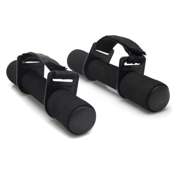 Mind Reader Soft Hand Weights with Detachable Straps, Nitrile Dumbbells with Handles, Home