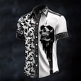 thumbnail image 2 of Men's Halloween Button Down Collared Short Sleeve Shirt, 2 of 3