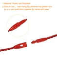 thumbnail image 3 of Uxcell Polyester Rope Hang Tag String Snap Lock  Plastic Tags Ties 190mm/7.48" Length,0.8mm/0.03" Dia,Pack of 100,Red, 3 of 5