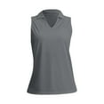 thumbnail image 6 of Pxiakgy Women's Golf Shirt Sleeveless Lightweight V Neck Tennis Polo Shirts with Collar Quick Dry Athletic Tops for Women Women's Sleeveless Shirts Collared V Neck Tennis Tank Tops Lightweight Grey Xl, 6 of 9