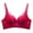Red, variant on LYEAA No Wire Bras for Women Lace Push up Lightly Lined Wireless Daily Bras Wirefree Adjustable Strap Lift Soft Bralette Breathable Comfort Sleeping Bras Beige 38/85C