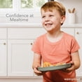 thumbnail image 6 of WeeSprout Baby & Toddler Non-Suction Plates with Lids, 100% Food Grade Silicone Plate, 3 Pack, 6 of 8
