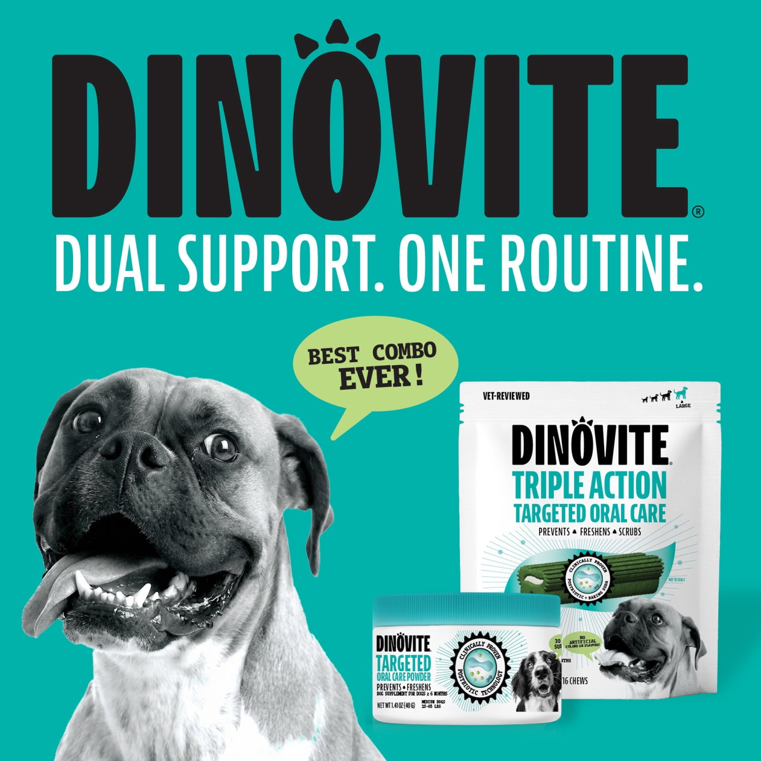 Dinovite Dental Chews for Medium Dogs - 5 Count