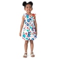 thumbnail image 4 of Disney Stitch Girls Dresses Graphic Floral Ruffled One Shoulder Outfits for Summer, Sizes 2-6, 4 of 8