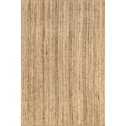 nuLOOM Rigo Hand Woven Farmhouse Jute Area Rug, 5 x 8, Natural