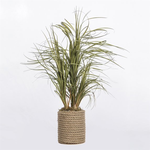 Vintage Home Plastic Grass in Rope Vase (22x22x30 h)