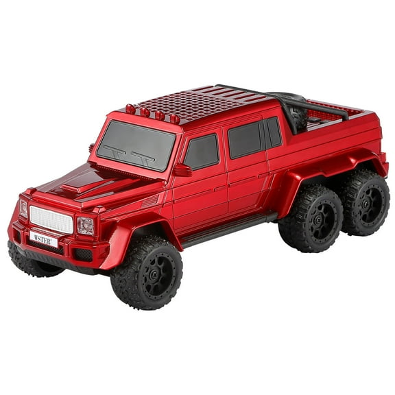 Mercedes Benz G63 6x6 Bluetooth Wireless Speaker with RGB LED Lights - Red