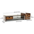 thumbnail image 5 of CNCEST Simple Computer Heightened Rack Desktop Storage Rack Wood Desktop Storage Box, 5 of 8
