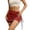 Red, variant on Aihuaihua Mini Skirts for Women Bodycon Casual Mini Skirts Adjust Drawstring Ruched Short Skirt Micro Club Skirt Grey L