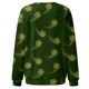 thumbnail image 3 of Gibobby Sudaderas para mujer Blusa de sudadera estampada con cuello redondo y manga larga para entrenamiento diario en casa y al libre para mujer(Verde,XG), 3 of 5