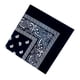 thumbnail image 2 of Advancent Moda Hip Hop algodón pañuelo cuadrado bufanda negro rojo Paisley diadema impresa para mujeres/hombres/niños/niñas sombreros Almacenamiento y organización del hogar negro, 2 of 6
