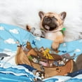 thumbnail image 3 of Yiaed Animals on Noah's Ark Floating Print Dog Blankets-Cat Blanket Washable for Couch Protection,Puppy Blanket, Soft Plush Reversible Throw Furniture Protector-Large, 3 of 8